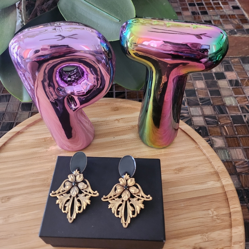 Sadie Green's Limited Edition Enameled Art Nouveau Earrings